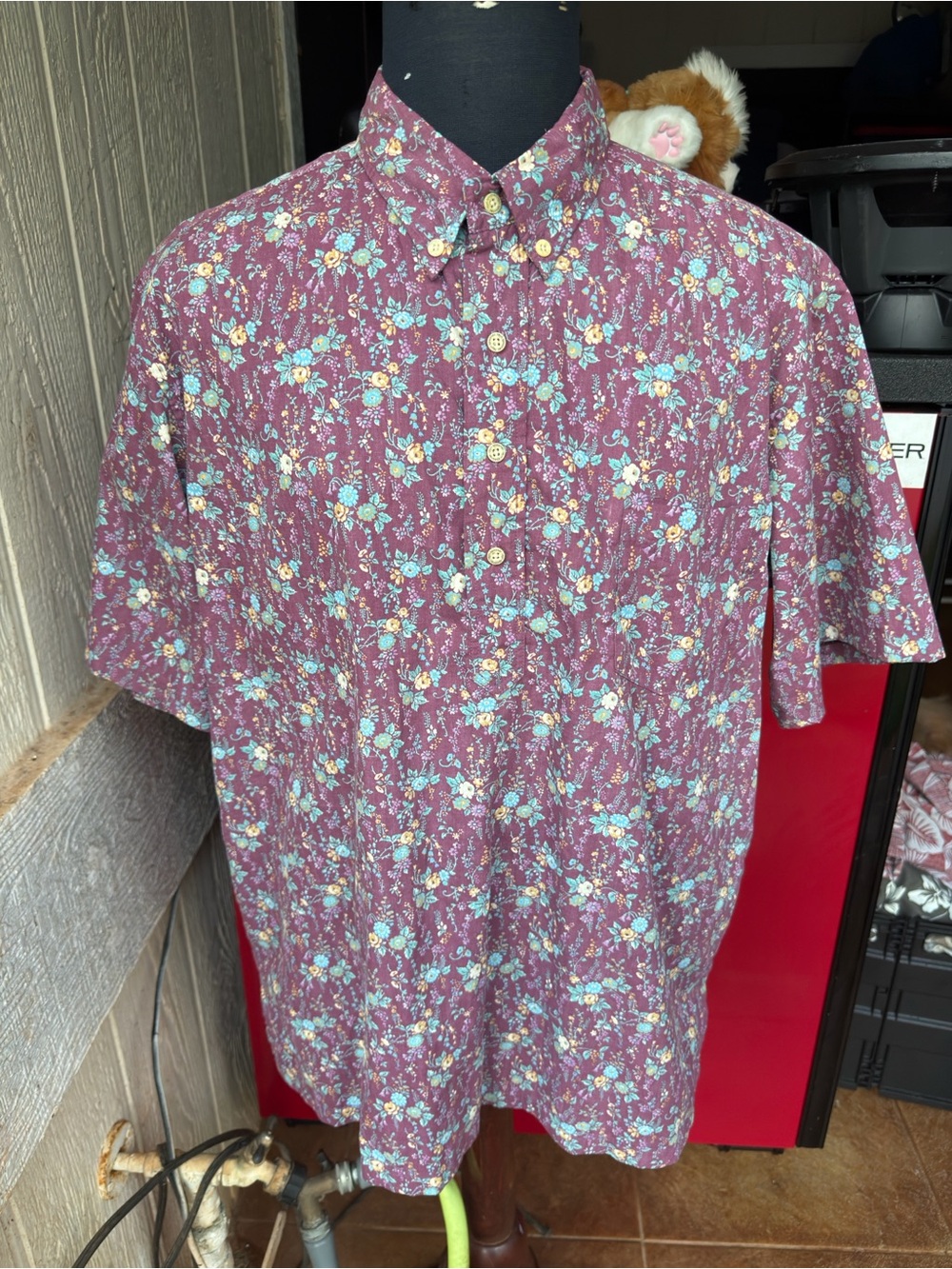 PreOwned Reyn Spooner Hawaiian Print Multicolored Pullover Men's XL